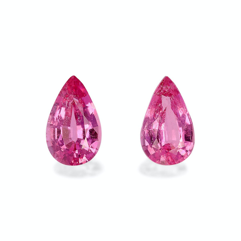 红碧榴石 taille 梨子 紫红色粉红 2.29 carats