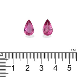 Rubelliet Peer geslepen Bubblegum Roze 3,86 karaat