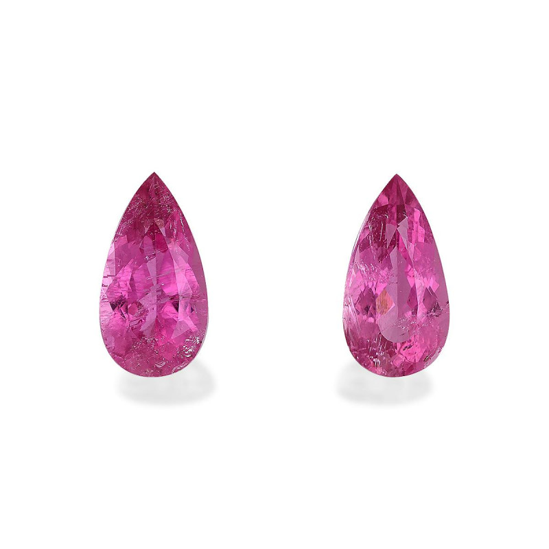红碧榴石 taille 梨子 紫红色粉红 4.50 carats