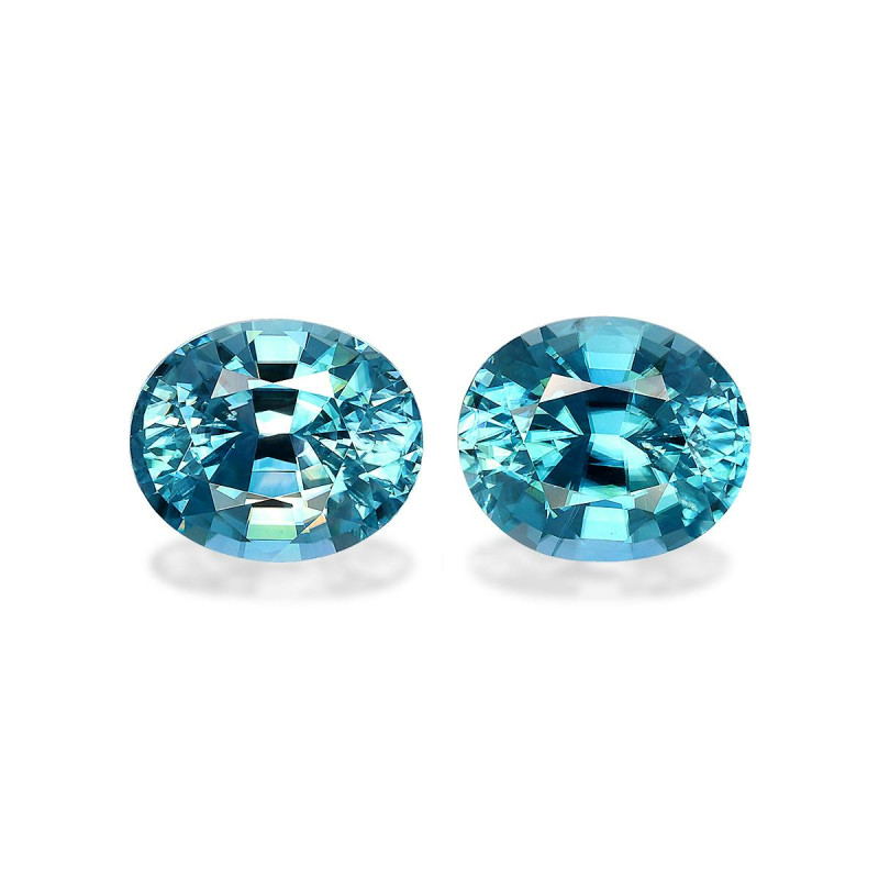 OVAL-cut Blue Zircon Blue 6.03 carats
