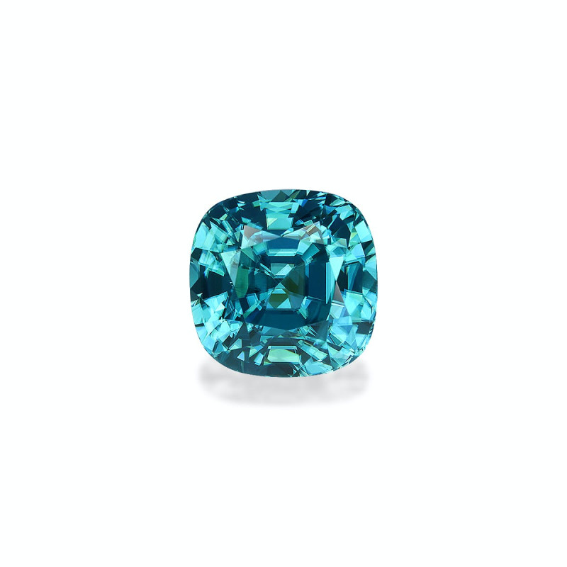 CUSHION-cut Blue Zircon Blue 7.01 carats