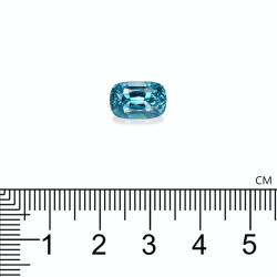Blauwe Zirkoon kussen geslepen Blauw 6.45 karaat