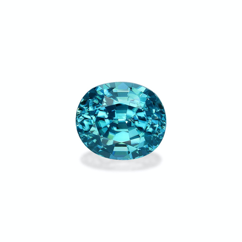 OVAL-cut Blue Zircon Blue 5.76 carats
