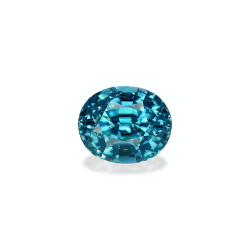 OVAL-cut Blue Zircon Blue...