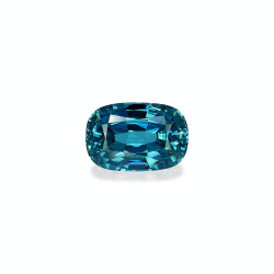 CUSHION-cut Blue Zircon...