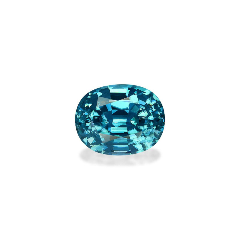 Zircon Bleu taille OVALE Bleu 5.51 carats