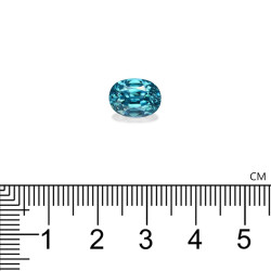 Ovale Blauwe Zirkoon van 6.26 karaat