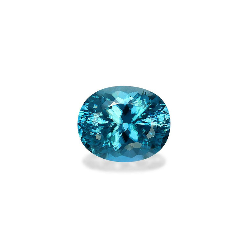 OVAL-cut Blue Zircon Blue 6.81 carats