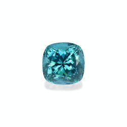 CUSHION-cut Blue Zircon...