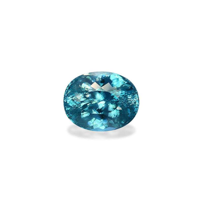 OVAL-cut Blue Zircon Blue 7.16 carats