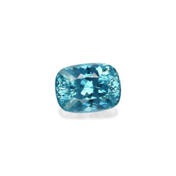 Blauwe Zirkoon kussen geslepen Blauw 6.18 karaat