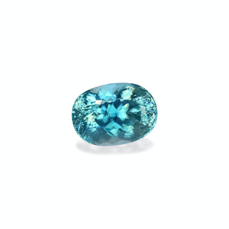 OVAL-cut Blue Zircon Blue 6.17 carats