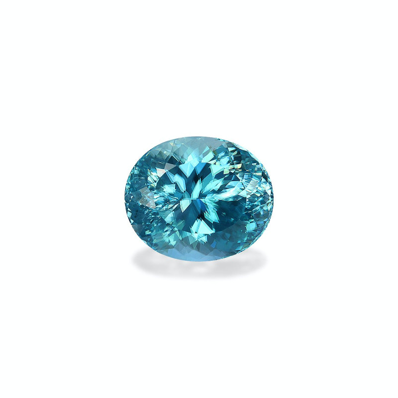 Zircon Bleu taille OVALE Bleu 6.81 carats