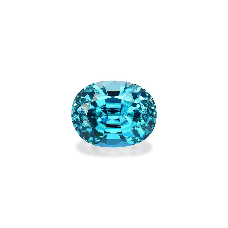 Zircon Bleu taille OVALE Cobalt Blue 6.03 carats