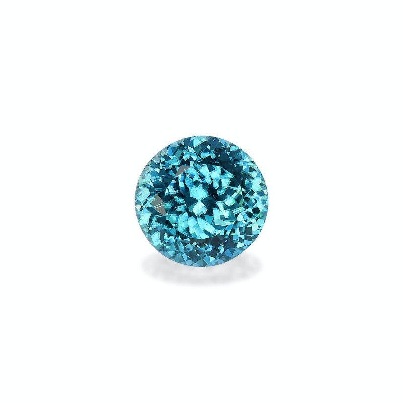 Zircon Bleu taille ROND Bleu 6.02 carats