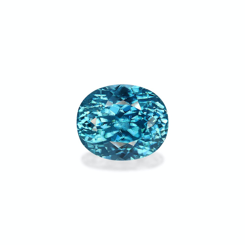 Zircon Bleu taille OVALE Bleu 7.56 carats