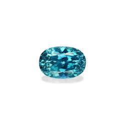 OVAL-cut Blue Zircon Blue...