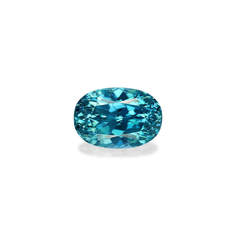 Zircon Bleu taille OVALE Bleu 7.30 carats