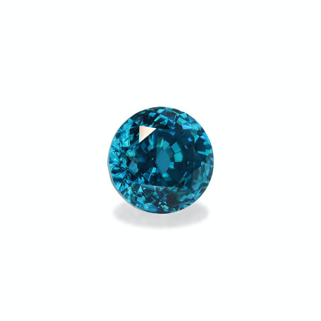 Zircon Bleu taille ROND Cobalt Blue 6.10 carats