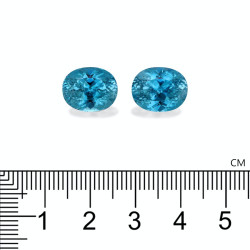 Ovale Blauwe Zirkoon van 20,26 karaat