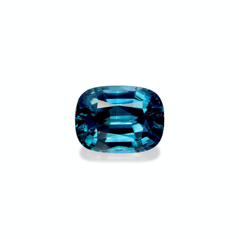 CUSHION-cut Blue Zircon Cobalt Blue 7.09 carats