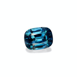 Kussen geslepen Kobalt Blauwe Zirkoon van 7.09 karaat