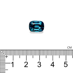 Kussen geslepen Kobalt Blauwe Zirkoon van 7.09 karaat