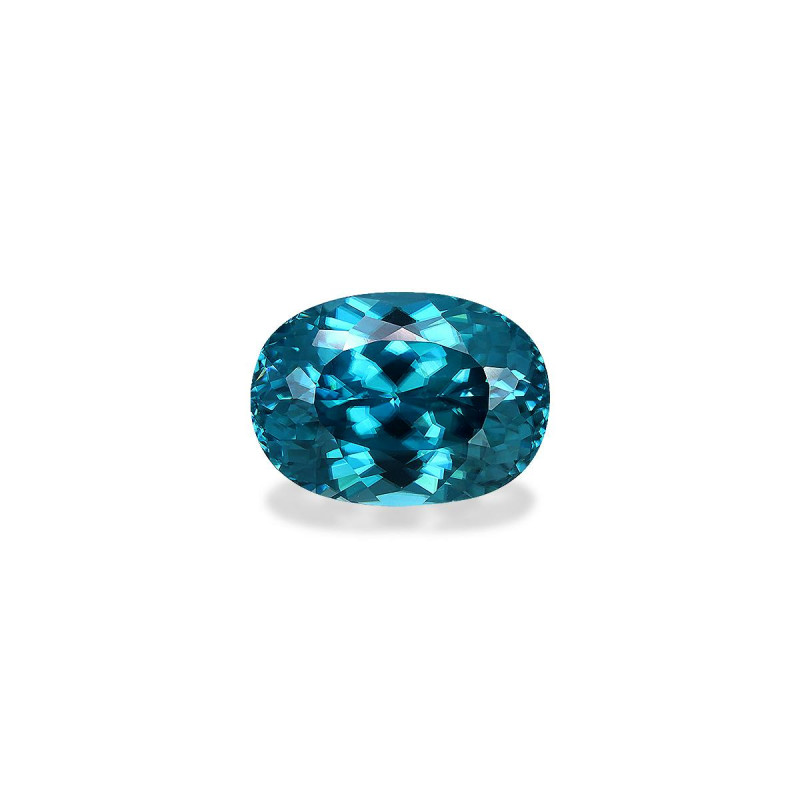 OVAL-cut Blue Zircon Blue 10.84 carats