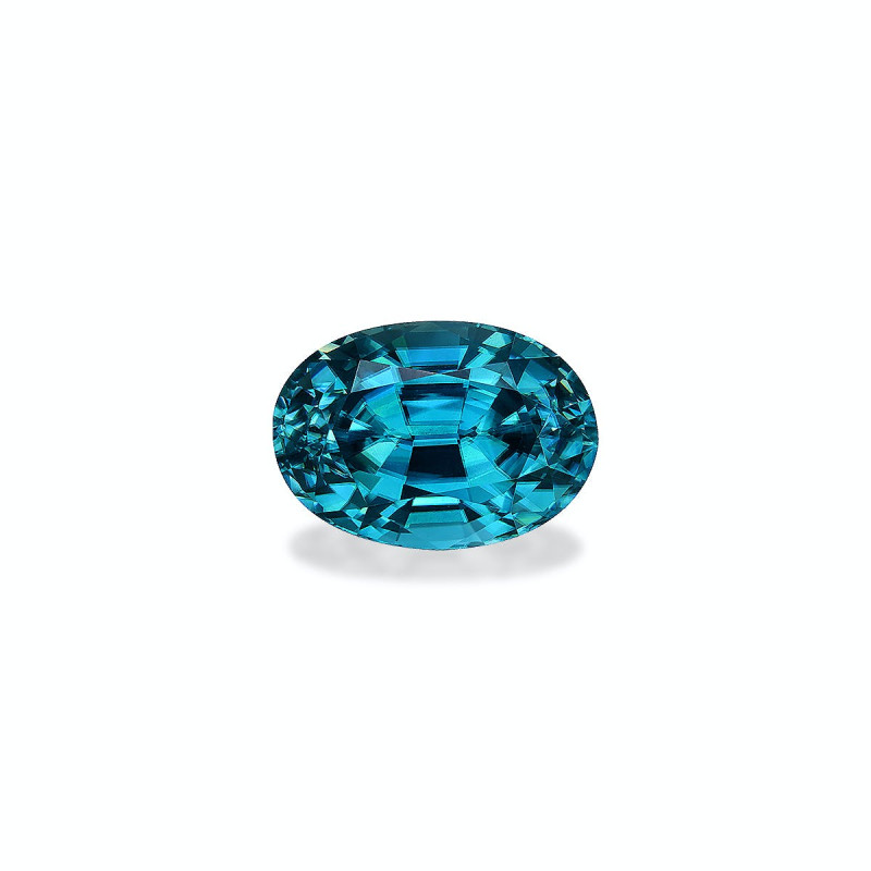 OVAL-cut Blue Zircon Blue 9.39 carats