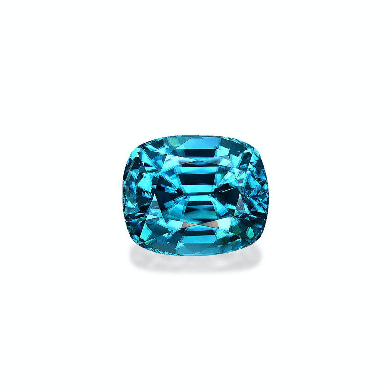 CUSHION-cut Blue Zircon Blue 10.44 carats