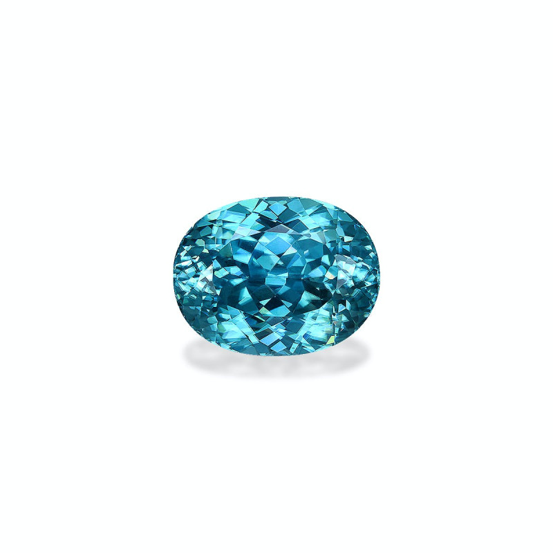 OVAL-cut Blue Zircon Blue 11.34 carats
