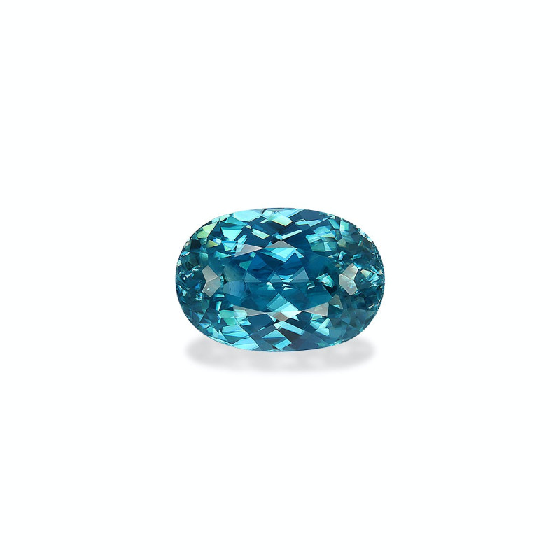 OVAL-cut Blue Zircon Blue 7.37 carats