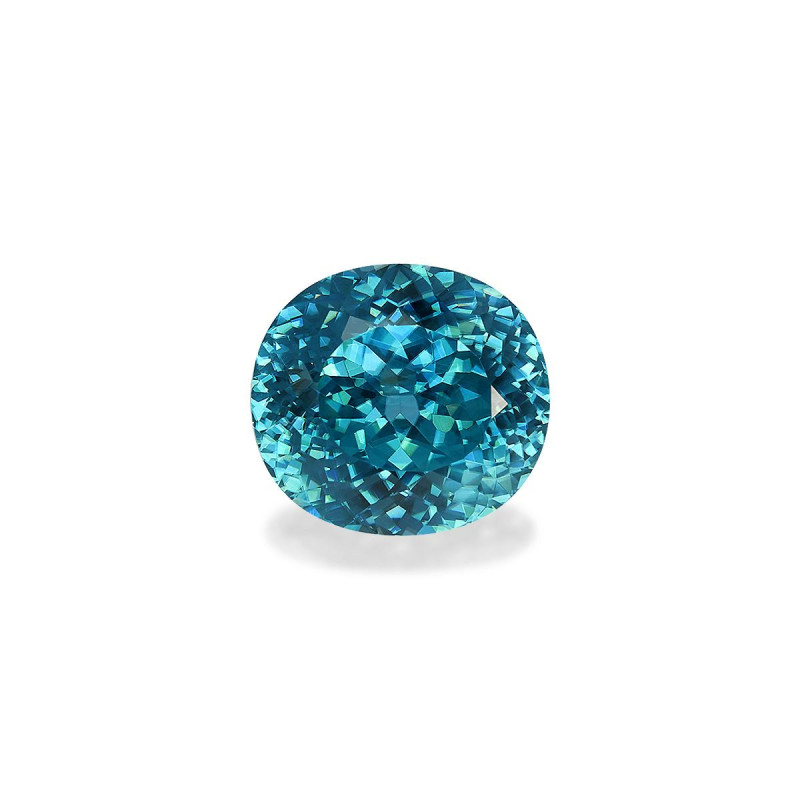 OVAL-cut Blue Zircon Blue 9.29 carats