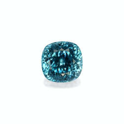 CUSHION-cut Blue Zircon...