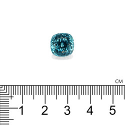 Blauwe Zirkoon kussen geslepen Blauw 10.06 karaat