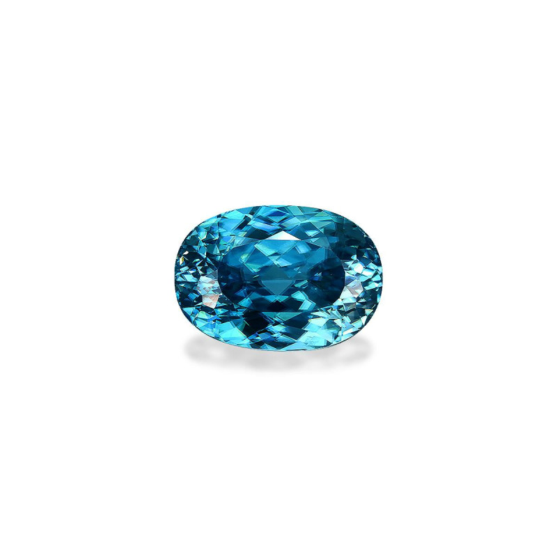 Zircon Bleu taille OVALE Bleu 12.20 carats