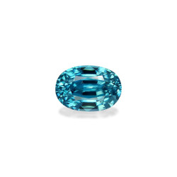 OVAL-cut Blue Zircon Blue...