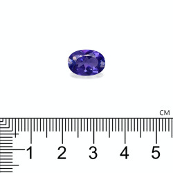Ovale geslepen Tanzanite Violet Blauw 3,44 karaat