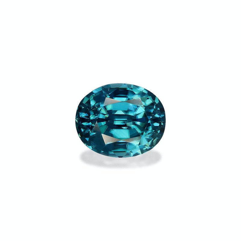 OVAL-cut Blue Zircon Blue 4.24 carats