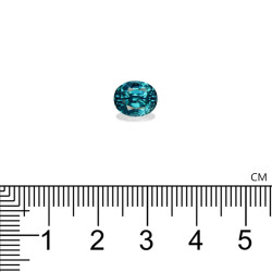 Ovale Blauwe Zirkoon 4.24 karaat