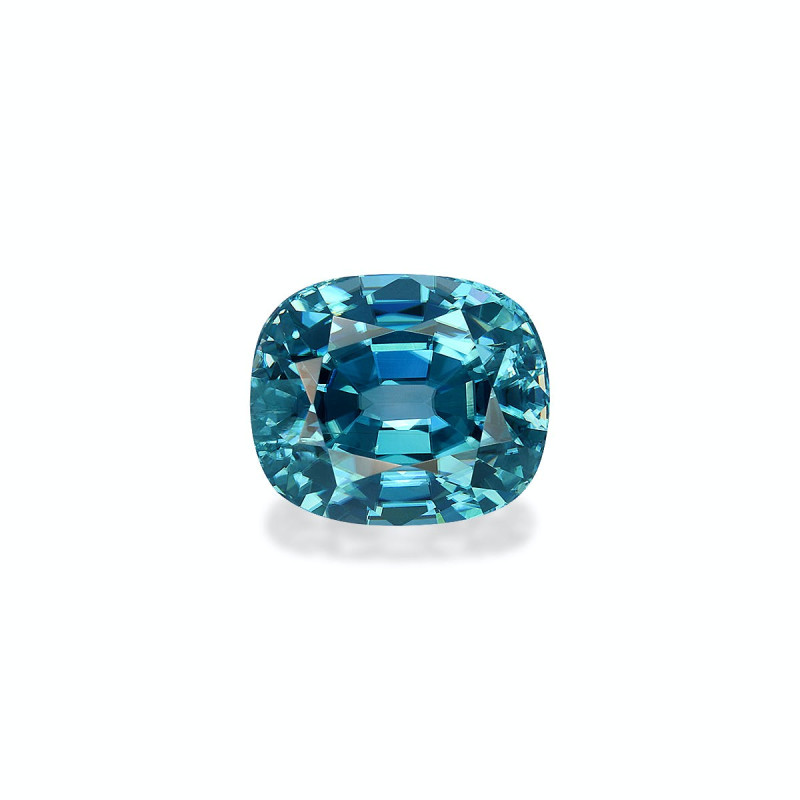 CUSHION-cut Blue Zircon Blue 5.08 carats