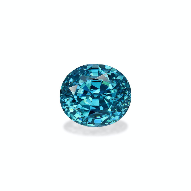 Zircon Bleu taille OVALE Bleu 4.62 carats