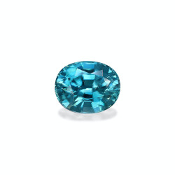 OVAL-cut Blue Zircon Blue...