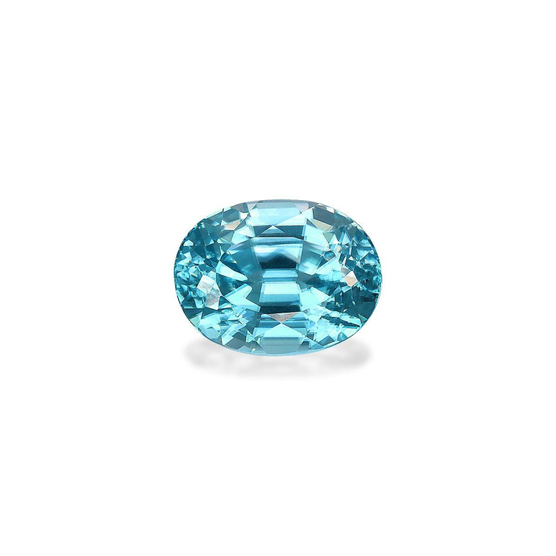 OVAL-cut Blue Zircon Blue 5.21 carats