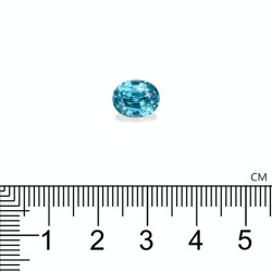 Ovale Blauwe Zirkoon van 4,95 karaat