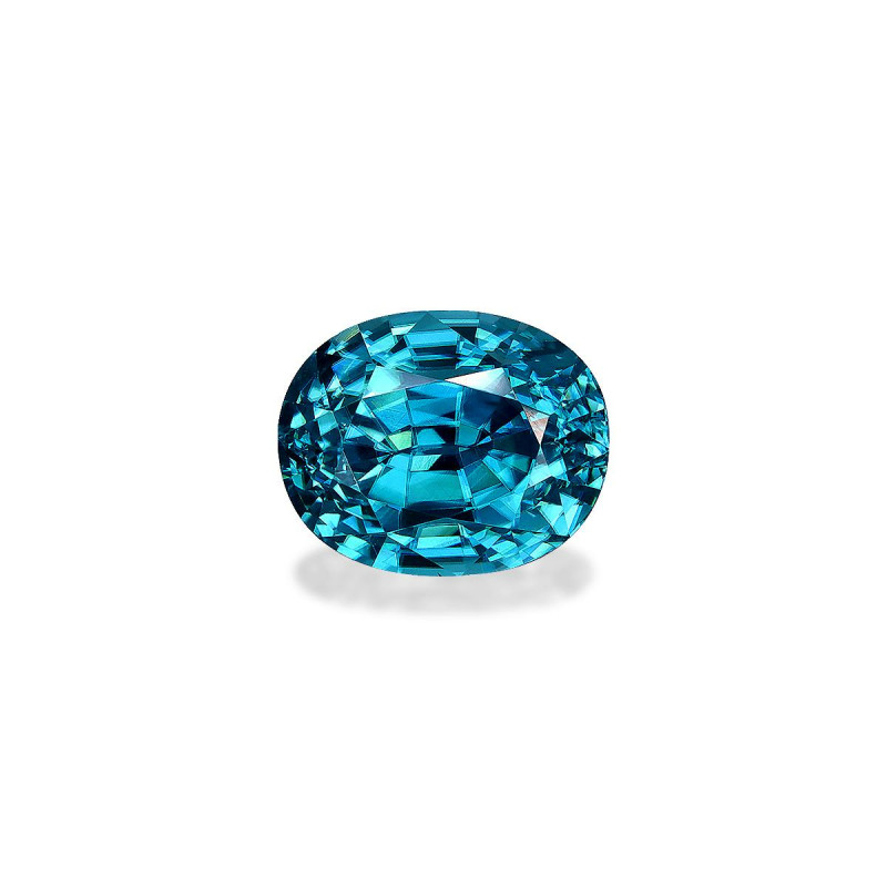 OVAL-cut Blue Zircon Blue 5.21 carats