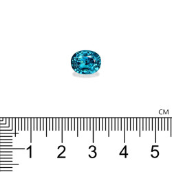 Ovale Blauwe Zirkoon 5.21 karaat