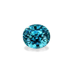 OVAL-cut Blue Zircon Blue...