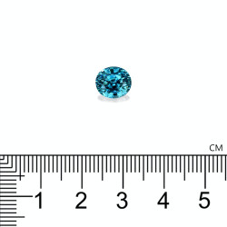 Ovale Blauwe Zirkoon Blauw 4.74 karaat
