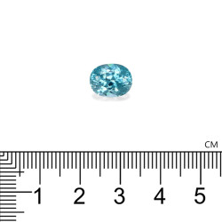 Ovale Blauwe Zirkoon 5.50 karaat